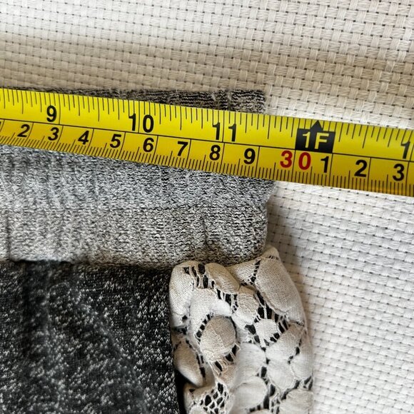 Empyre Y2K Joggers Grey Lounge Pants Sweats Drawstrings Lace Accents Small - Picture 6 of 9